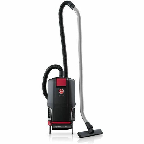 Hoover Commercial  40V  Brushless  Backpack  Tool  Only - 450 W Motor - Bagged - Hose, Wand - 5 ft Hose Length - HEPA - 607.4 gal/min - DC Supply - Battery Rechargeable - 40 V DC - 12.50 A - 450 W Rated Input Power - 71 dB(A) Noise Level - Black