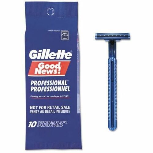Gillette Good News! Shaving Razor - Navy Blue - 100 Carton - Handle, Comfortable, Dual Blade