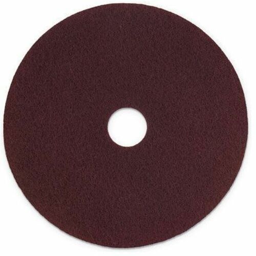 Scotch-Brite Surface Preparation Pad Plus SPPP20, 20 in, 5/Case - Round - 20" Diameter - Scrubbing - Vinyl, Marble, Terrazzo, Concrete Floor - 175 rpm to 600 rpm Speed Supported - Long Lasting, Clog Resistant - Maroon - 5 / Case