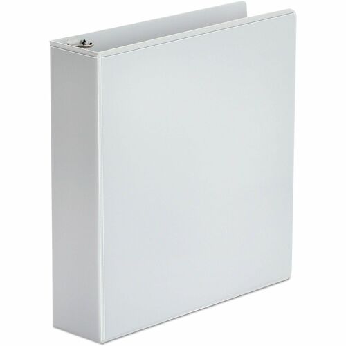 Universal Economy Round Ring View Binder, 3 Rings, 2" Capacity, 11 x 8.5, White - 2" Binder Capacity - 375 Sheet Capacity - 3 Ring(s) - Fastener(s): Ring - Pocket(s): 2, Inside Front & Back - Polypropylene - White - Non-stick - 1 Each