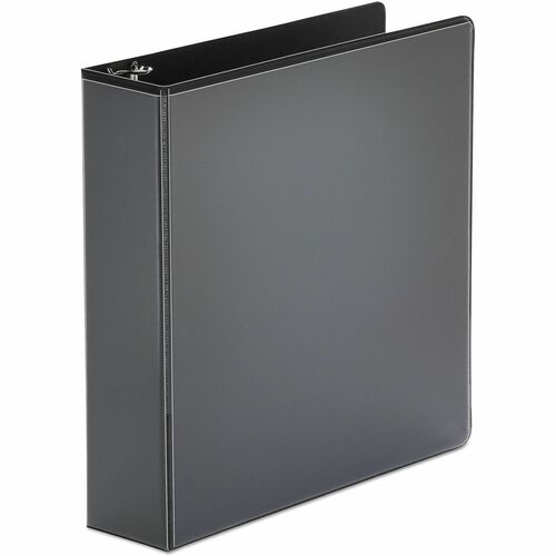 Universal Economy Round Ring View Binder, 3 Rings, 2" Capacity, 11 x 8.5, Black - 2" Binder Capacity - 375 Sheet Capacity - 3 Ring(s) - Fastener(s): Ring - Pocket(s): 2, Inside Front & Back - Polypropylene - Black - Non-stick - 1 Each