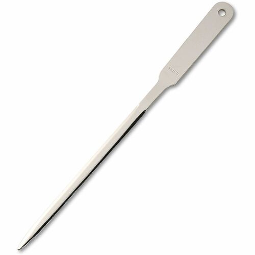 Universal Manual Letter Opener - 9" Length - Stainless Steel Blade - Steel Handle - Handheld - Silver - Lightweight - 1 Each