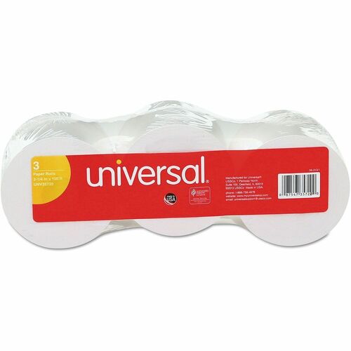 Universal Printable Bond Paper - 16 lb Basis Weight - Durable, Printable, Lint-free, End of Paper Indicator - White - 3 / Pack
