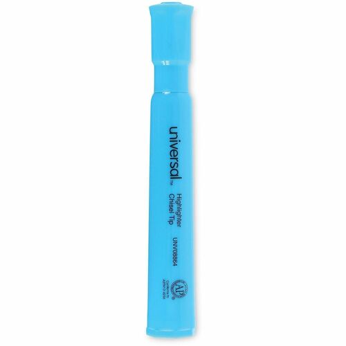 Universal Highlighter - Fluorescent Blue Ink - Blue Barrel - 1 Dozen