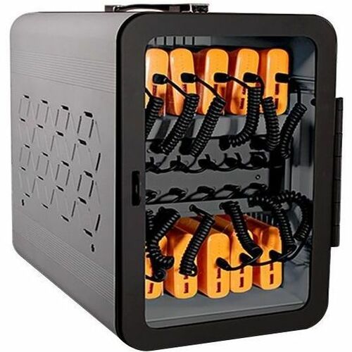 JAR Systems Adapt12 USB-C Charging Station with Active Charge Upgrade - 13.70" (347.98 mm) Height x 9" (228.60 mm) Width x 15.50" (393.70 mm) Depth - Wall Mountable - Aluminum - Cool Gray