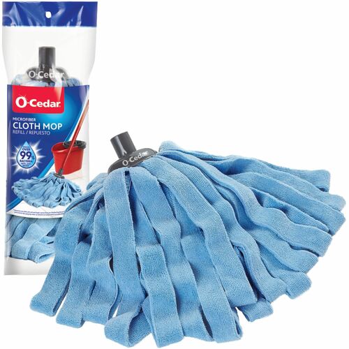 O-Cedar Microfiber Cloth Mop Refill - MicroFiber - Blue - 1Each