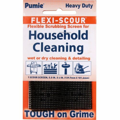 U.S. Pumice Flexi-Scour Scouring Screen - Ready-To-Use - 1 Pack - Easy to Use, Chemical-free, Flexible - Gray
