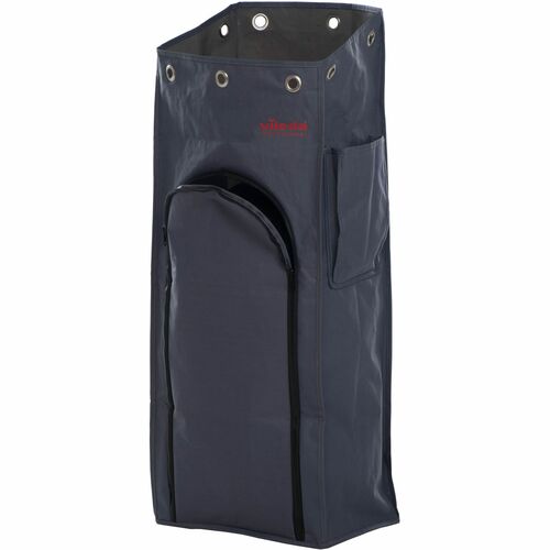 Vileda Professional VoleoPro Zipper Bin Bag Cover - 18.50 gal Capacity - 9.40" Width x 13.40" Depth - Multi - 1Each - Janitorial Cart, Bottle, Cloth