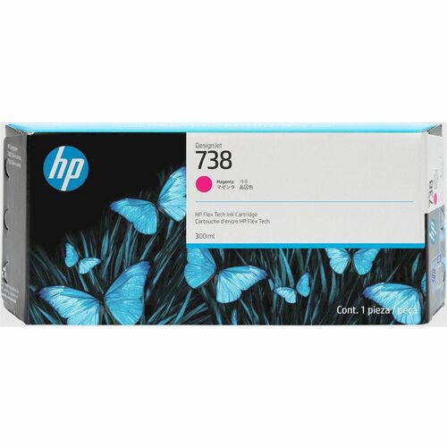 HP 738 Original Inkjet Ink Cartridge - Magenta Pack - 300 mL
