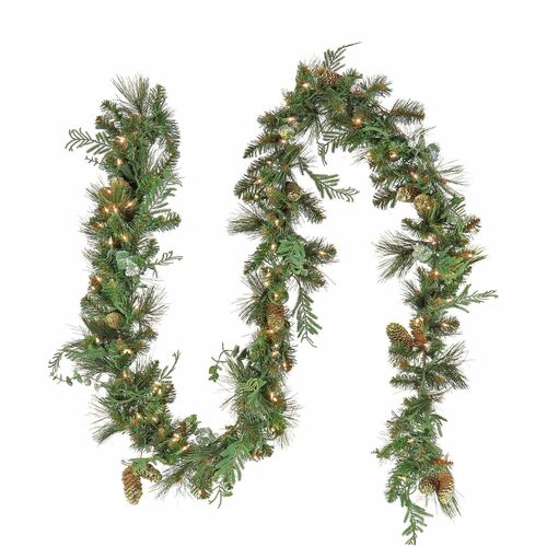 National Tree Decorative Garland - Clear, Green - Christmas Theme