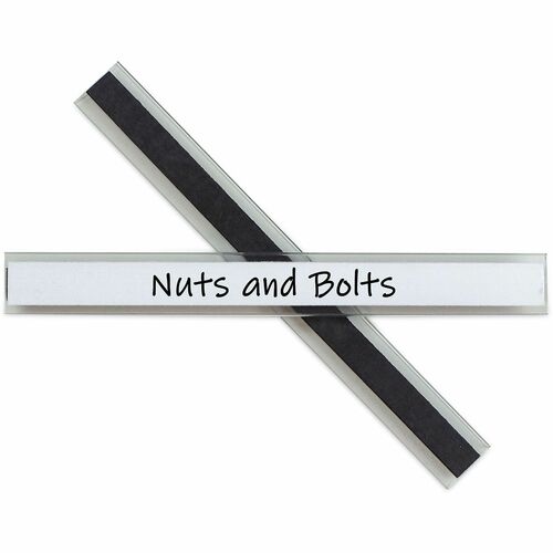 C-Line Label Holder - 5" Height x 5.1" Width x 7.4" Depth - Clear - Magnetic, Side-loading, Easy to Use, Repositionable, Built-in Pocket - 10 / Pack