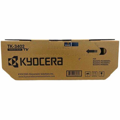 Kyocera TK-3402 Original Standard Yield Laser Toner Cartridge - Black - 1 Each - 12500 Pages