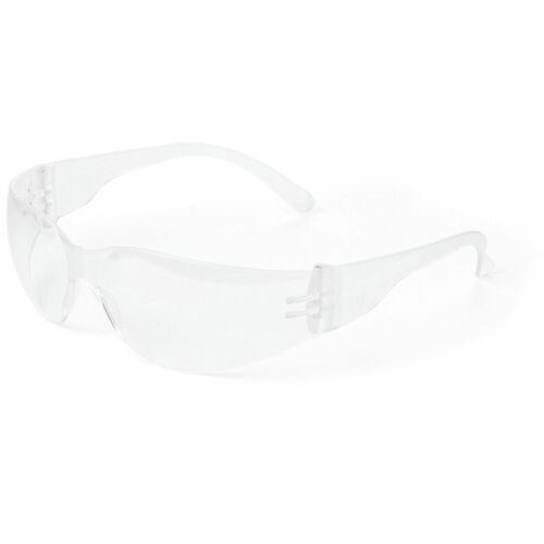 Medline Clear Frame/Lens Safety Glasses - Recommended for: Eye - One Size Size - Ultraviolet, Impact Protection - Latex-free, Comfortable, Secure Fit, UV Resistant - 144 / Carton