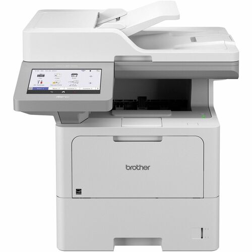 Brother MFC-L6915DW Wireless Laser Multifunction Printer - Monochrome - Copier/Fax/Printer/Scanner - 52 ppm Mono Print - 1200 x 1200 dpi Print - Automatic Duplex Print - Up to 160000 Pages Monthly - Color Flatbed/ADF Scanner - 1200 dpi Optical Scan - Mono