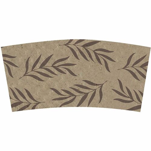 World Centric Compostble Paper Drink Sleeves - Natural, Family Brown - Paper - 20 / Carton