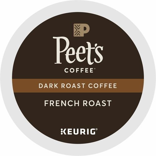 Picture of French Roast K-Cup coffee, Dark roast, 22 K-Cups per box, Smoky, 100% Arabica, Kosher, BX