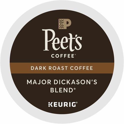 Picture of Major Dickason's Dark Roast K-Cup Coffee, 22 Count Pods, 100% Arabica, Caffeinated, Kosher, 22/CT