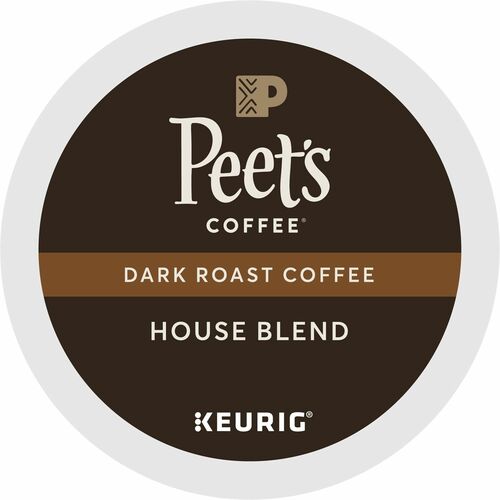 Picture of House Blend Dark Roast K-Cup Coffee, 22 Count Pods, 100% Arabica, Caffeinated, Kosher, 22/CT