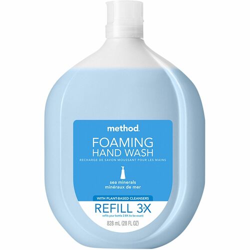 Method Sea Minerals Gel Hand Wash Refill - Sea Mineral ScentFor - Bottle Dispenser - Hand - Light Blue - Refillable, Cruelty-free, Paraben-free, Phthalate-free - 1 Each