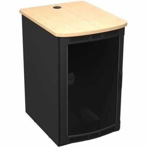 Middle Atlantic 25RU BGR Series Rolling Presentation Rack with Kensington Maple Top - 36.35in Depth - TAA Compliant