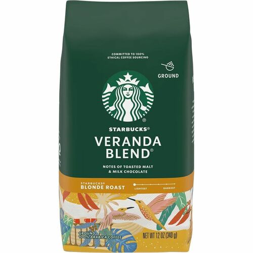 Starbucks Freshpack Veranda Coffee - Compatible with Flavia Creation 300, FLAVIA Creation 600, Flavia Aroma - American - Blonde/Light - 0.3 oz - Freshpack - Veranda Blend, Arabica - 76 / Case
