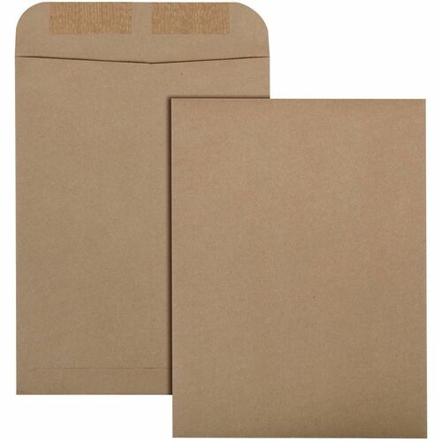 Grand & Toy Heavy Mailing Envelopes, Kraft, 7 1/2" x 10 1/2" , 100/BX - Mailing/Shipping - 7 1/2" (190.50 mm) Width x 10 1/2" (266.70 mm) Length - Gummed Flap - Brown Kraft - Kraft Paper - 100 / Box