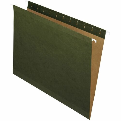 Grand & Toy Letter Recycled Hanging Folder - 8 1/2" (215.90 mm) x 11" (279.40 mm) - Green - 100% Recycled - 25 / Unit