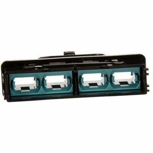Ortronics Panel, 4, MPO, 32F, Aqua, Base 8
