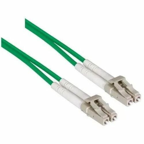 Axiom LC/LC Singlemode Duplex OS2 9/125 Fiber Optic Cable (Green) 1m - TAA Compliant