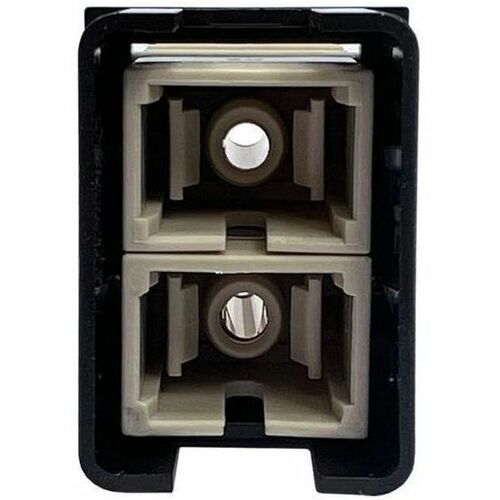 Ortronics TracJack Module, 2-SC Simplex Multimode, Beige Adapter Black Housing