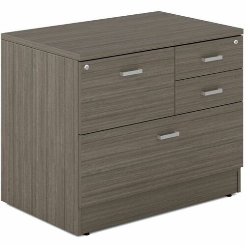 Offices To Go Newland Multi-Storage Unit With Top - 36" x 24"29.6" , 1" Top - 4 x File Drawer(s) - Material: Thermofused Laminate (TFL) - Finish: Laminate, Absolute Acajou - For Office, Meeting, Training