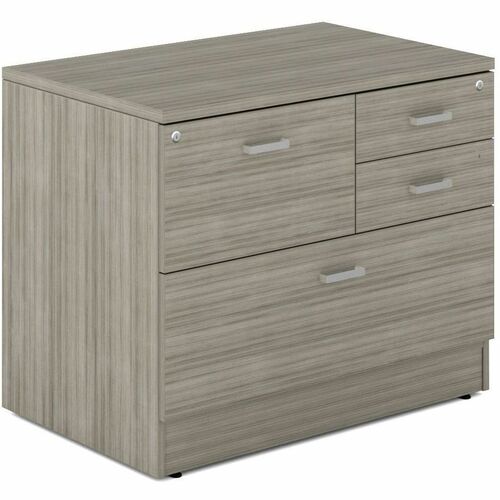 Offices To Go Newland Multi-Storage Unit With Top - 36" x 24"29.6" , 1" Top - 4 x File Drawer(s) - Material: Thermofused Laminate (TFL) - Finish: Laminate, Noce Grigio - For Office, Meeting, Training