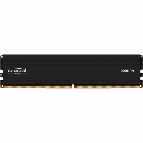 Crucial PRO 16GB DDR5 SDRAM Memory Module - For Desktop PC, Motherboard, Computer - 16 GB (1 x 16GB) - DDR5-6000/PC5-48000 DDR5 SDRAM - 6000 MHz - CL48 - 1.10 V - On-die ECC - Unbuffered - 288-pin - DIMM