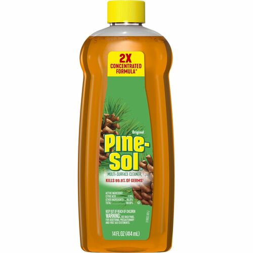 Pine-Sol Multi-Surface Cleaner - For Multi Surface - Concentrate - Liquid - 14 fl oz (0.4 quart) - Original Scent - 1 Each - Deodorize, Disinfectant, Dilutable - Yellow