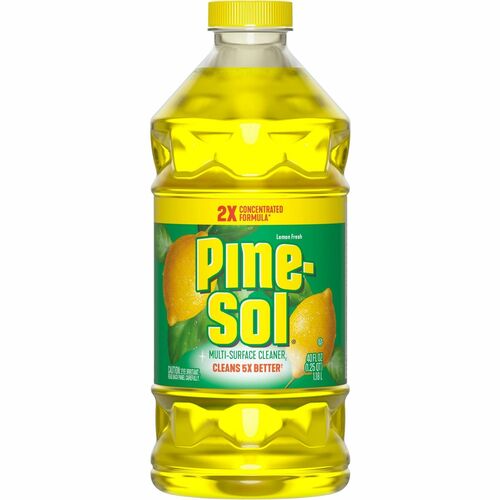 Pine-Sol Multi-Surface Cleaner - For Multi Surface - Concentrate - Liquid - 40 fl oz (1.3 quart) - Lemon Fresh Scent - 1 Each - Deodorize, Disinfectant, Dilutable - Yellow