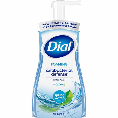 Dial Complete Spring Water Foaming Soap - Spring Water ScentFor - 10 fl oz (295.7 mL) - Pump Bottle Dispenser - Bacteria Remover - Hand, Skin, Home - Antibacterial - Light Blue - Scented, pH Balanced, Paraben-free, Phthalate-free, Silicone-free - 1 Each