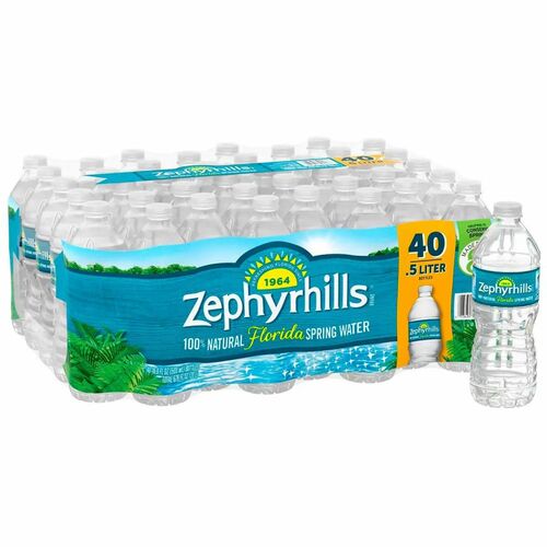Zephyrhills Natural Spring Water - 16.90 fl oz (500 mL) - 48 / Pallet