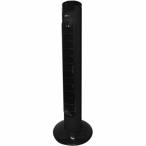 Royal Sovereign Oscillating Tower Fan - 29" Diameter - 3 Speed - Oscillating, Timer - Black