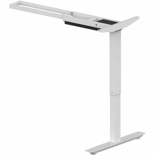 Lorell Sit-Stand 3rd-Leg Base - Silver Base - 275 lb Capacity - Height Adjustable - 45" Height x 51.60" Width x 26.40" Depth - Assembly Required - 1 Each