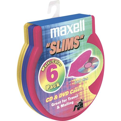 Maxell CD-354 "Slims" C-Shell Cases - Book Fold - CD/DVD Jewel Cases & Inserts - MAX19079