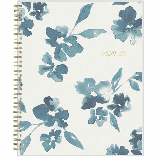 Blue Sky Bakah Blue 2024-2025 Weekly Monthly 8.5x11 Planning Calendar - Academic - Monthly, Weekly - 12 Month - July 2024 - June 2025 - White Sheet - Twin Wire - Paper - Flexible Cover, Monthly Planner, Durable, Storage Pocket, Class Schedule, Lined, Appo