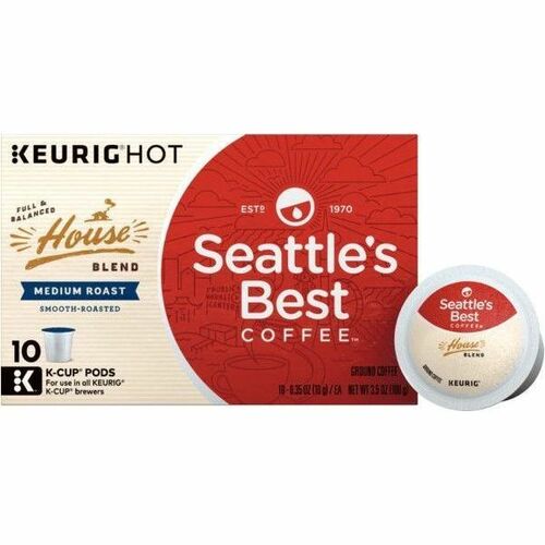 Seattle's Best Coffee K-Cup Breakfast Blend K-Cup - Compatible with Keurig K-Cup Brewer - Medium - 24 / Box