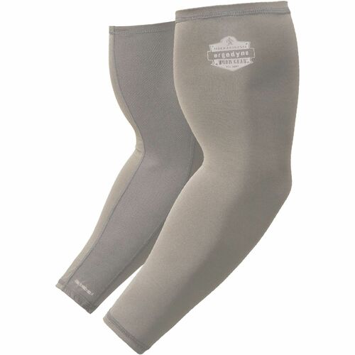 Chill-Its 6690 Cooling Arm Sleeves - Gray - Fabric - Durable, Stretchable, Comfortable, Moisture Wicking, Anti-odor, Machine Washable, UV Protection