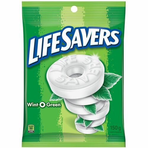 Life Savers Wint O Green Mint - Wintergreen - Individually Wrapped - 2.47 oz (70 g) - 1 Unit
