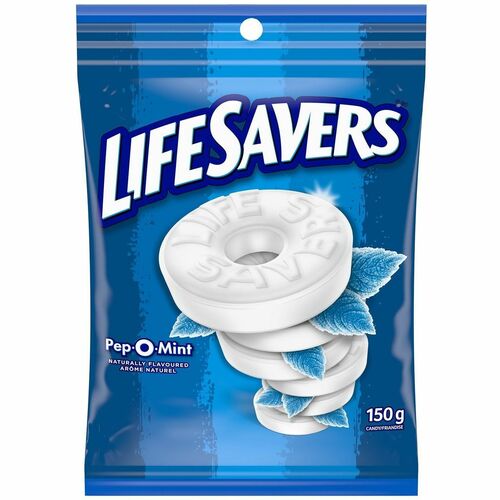 LifeSavers Pep O Mint Mint - Peppermint - Individually Wrapped - 5.29 oz (150 g) - 1 Unit