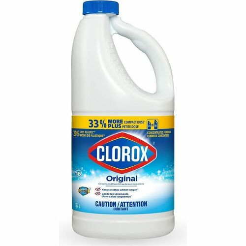 Clorox Original Concentrated Bleach - For Multipurpose - Concentrate - Liquid - 1.20 L - Original Scent - Antibacterial, Deodorize