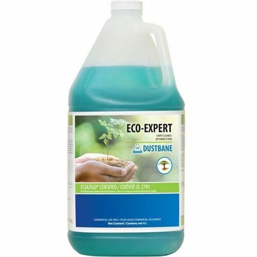 Dustbane Eco-Expert Carpet Cleaner - For Carpet - 4 L - 8 to 9 pH - pH Neutral, Low Foaming, Unclog, Phosphate-free, Low Odor, Unscented, Solvent-free, Stain Resistant, Versatile - Green