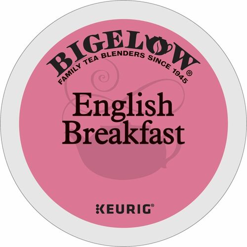 Bigelow® English Breakfast Tea Regular K-Cup - Compatible with Keurig K-Cup Brewer - Regular - Kosher - 24 / Box
