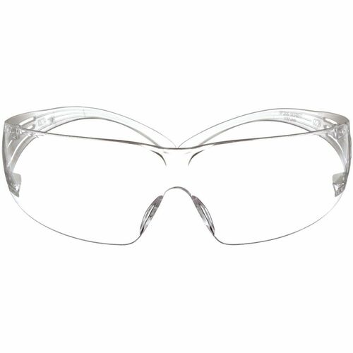 3M SecureFit 200 Safety Glasses - Recommended for: Assembly, Sanding, Sawing, Cleaning, Drilling, Grinding, Masonry, Painting, Demolition, Electrical, Facility Maintenance, ... - One Size - UVA, UVB, UVC Protection - Polycarbonate, Plastic - Clear Lens -