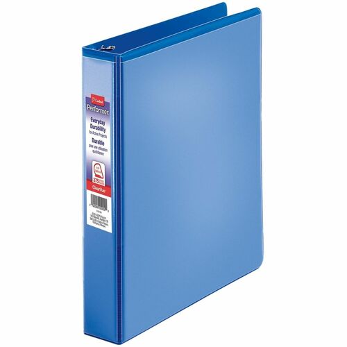 Cardinal ClearVue Ring Binder - Letter - 375 Sheet Capacity - Slant D-Ring - Plastic - Blue - 1 Each